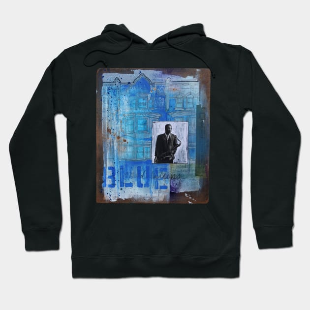 John Coltrane "Blue Meditations" Hoodie by todd_stahl_art